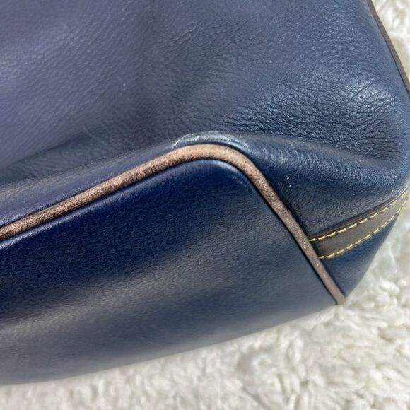 Dooney & Bourke Leather Drawstring Tie Bucket Bag w/ Attached Coin Purse - Picture 14 of 15